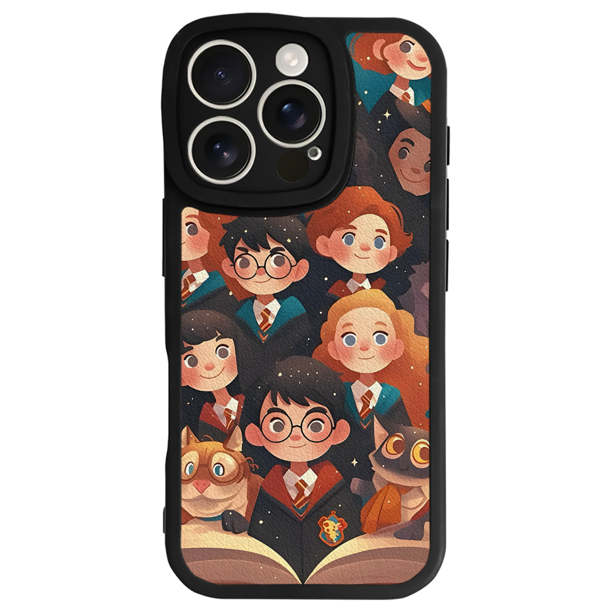 （画像用） Harry Potter ハリー・ポッターシリーズ 【iPhone 16シリーズ対応】シリコンスマホケース（レザー調） 材質：シリコン